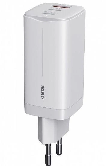 IBOX C-65 PD65W UNIVERSAL CHARGER GaN USB-C CABLE Juodas