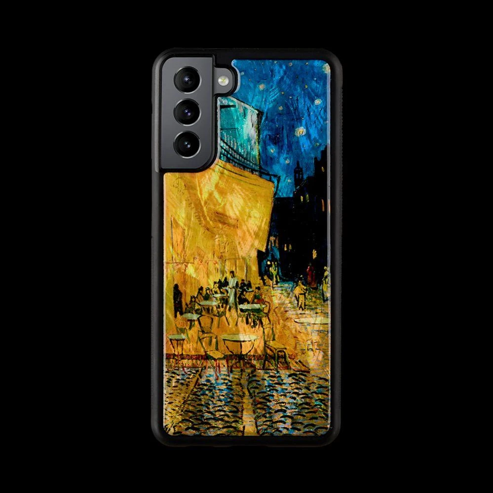 Dėklas iKins case for Samsung Galaxy S21+ cafe terrace juodas