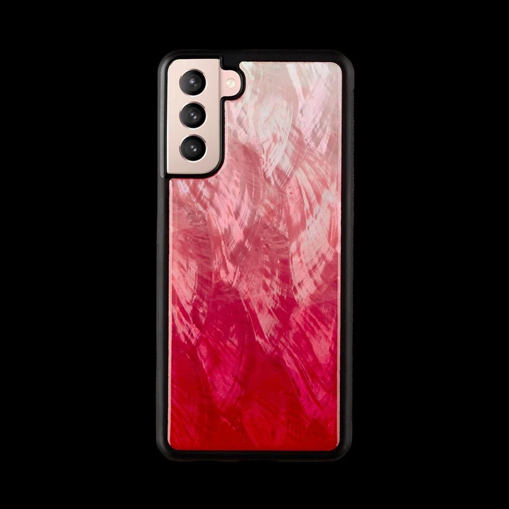 Dėklas iKins case for Samsung Galaxy S21+ pink lake juodas