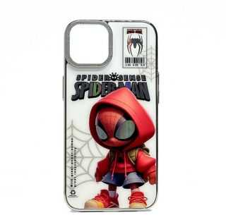 iLike Apple iPhone 14 PC Silikoninis dėklas Spider Sense Baltas Raudona