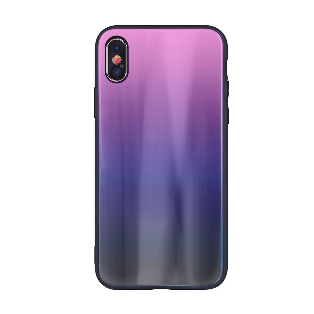 Dėklas iLike TelForceOne Aurora Glass perdanga, skirta iPhone XR