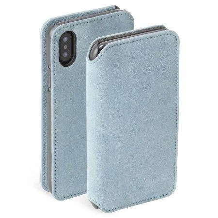 Mėlynas telefono dėklas Krusell Broby 4 Card SlimWallet iPhone X/XS