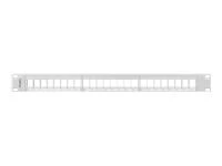 LANBERG PPKS-1024-S Keystone Patch Panel 19inch 24 port 1U pilka