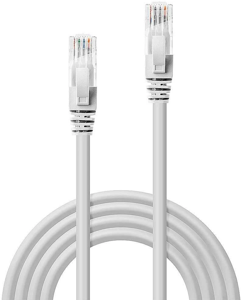 Tinklo Kabelis - LINDY Cat.6 U/UTP Tinklo Kabelis, RJ45, M/M, 250MHz, 0.5 m, Baltas