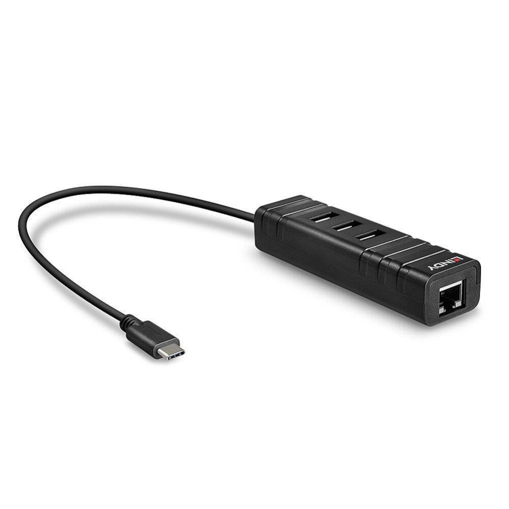LINDY I / O HUB USB3.1&LAN ADAPTER / 43249, žema kaina | Varle.lt