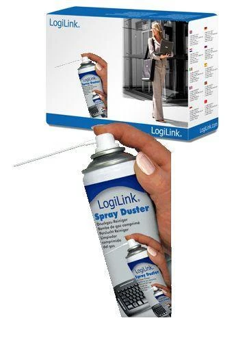 LogiLink Prisijungti | Valymas Duster Purškiklis (400 ml) | Suspausto oro valytuvas | 400 ml