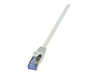 LOGILINK CQ4092S LOGILINK - Cat.6A Patch kabelis pagamintas iš Cat.7 neapdoroto kabelio, pilkas, 10m