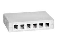 LOGILINK NK4033 LOGILINK- Keystone Surface Mounted Box 12 port UTP, baltas