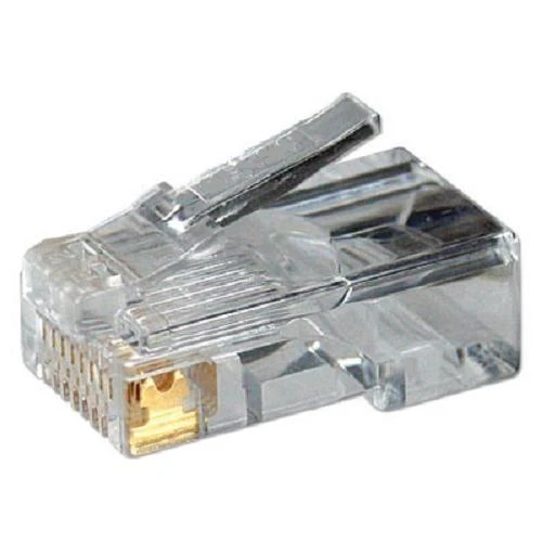 LogiLink Prisijungti | MP0002 | CAT5e modulinis kištukasTinka 8P8C apvaliems kabeliams Kištukas neekranuoti paauksuoti kontaktai | Skaidrus