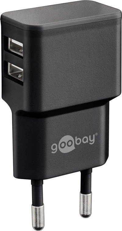 Goobay Maitinimo šaltinis 5V 2.4A - 2xUSB lizdai