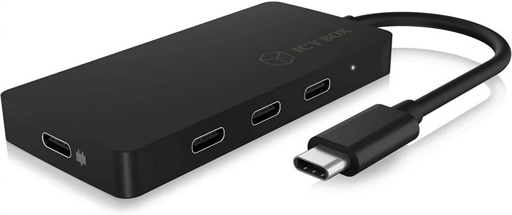 Icy Box Raidsonic | 4 prievadų šakotuvas su USB Type-C sąsaja ir PD prievadu | IB-HUB1429-CPD
