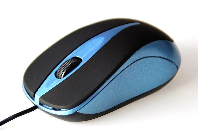 Itin ergonomiška optinė pelė Media-Tech PLANO MT1091B, USB jungtis, 800DPI, mėlyna