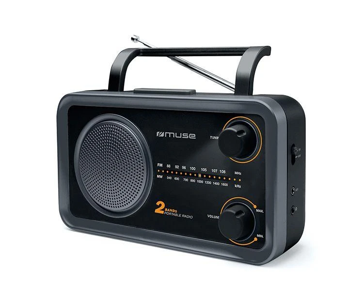 Muse | 2-bands portable radio | M-06DS | AUX in | Pilkas