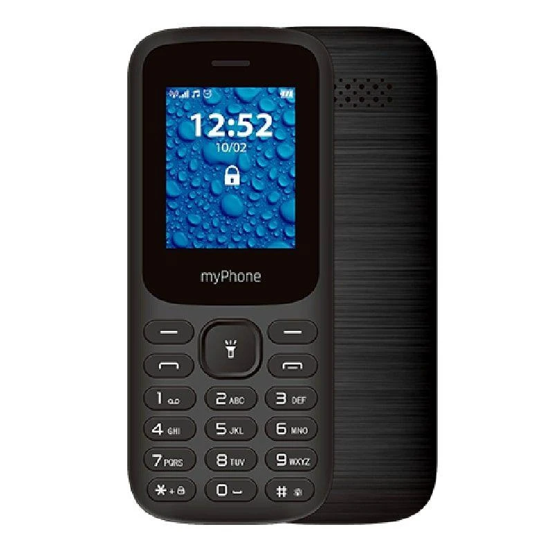 myPhone 2220 (Juodas) Dvi SIM kortelės 1,77" TFT 128x160/32MB/Micro SD/2G | myPhone