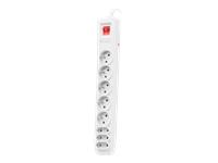 NATEC NSP-0804 Viršįtampių apsauga 8 lizdai IEC CONNECTOR 5m pilkas