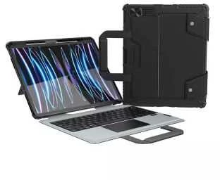 Nillkin Bumper GO Keyboard Case (Backlit Version) skirtas Apple iPad Pro 12.9 2020/2021/2022/ Air 13 2024/2025 juodos spalvos