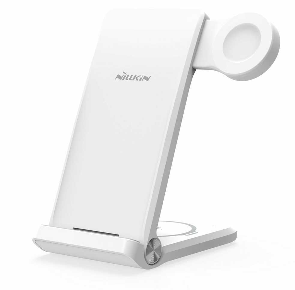 Nillkin PowerTrio 3in1 belaidis įkroviklis skirtas Huawei Watch baltos spalvos