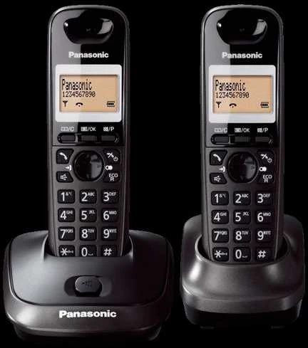 Panasonic | Belaidis | KX-TG2512FXT | Integruotas ekranas | Skambintojo ID | Juodas | Konferencinis skambutis | Telefonų knygelės talpa 50 įrašų | Garsiakalbis | Belaidė jungtis