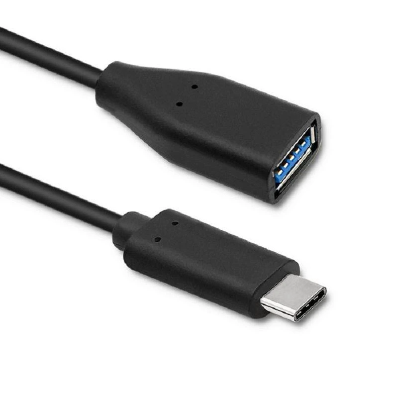 QOLTEC 50485 kabelis USB 3.1 tipo C vyriškas USB 3.0 A moteriškas 0,2 m
