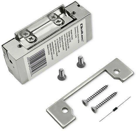 QOLTEC 52459 Elektrinis streikas su užraktu ir atmintimi 600mA 12V