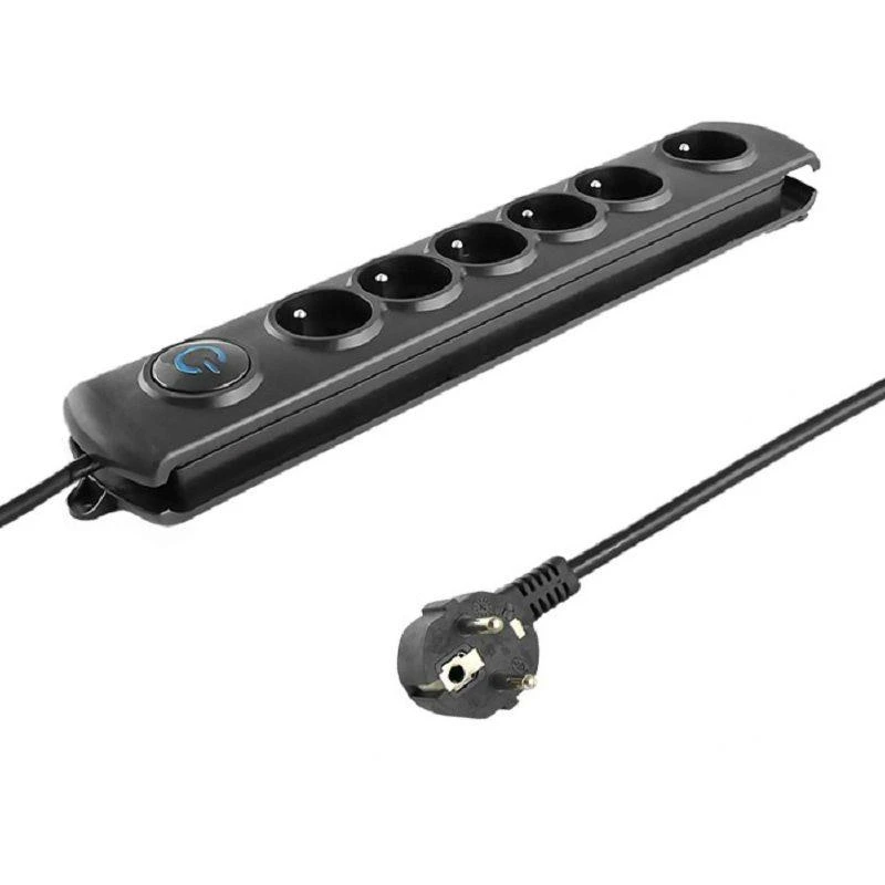 QOLTEC 50112 Surge Protector 6 maitinimo lizdas 3,0m