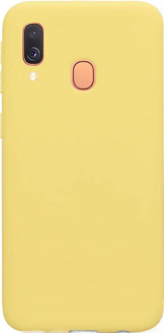Evelatus Samsung Galaxy A40 Nano Silikoninis dėklas Soft Touch TPU Geltona