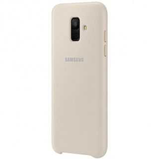 Samsung Galaxy A6 dėklas Dual Layer (Auksinis)