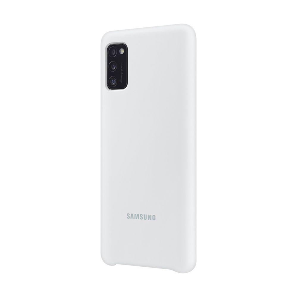 PA415TWE Silikoninis dėklas skirtas Samsung Galaxy A41 (Baltas)