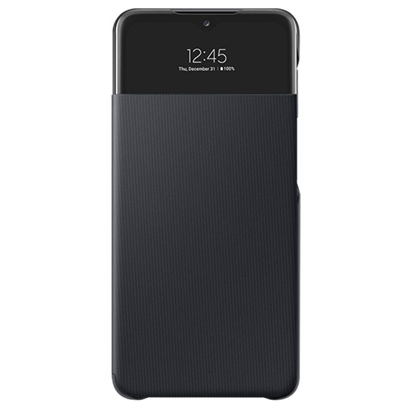 Dėklas EA426PBE Smart S View dangtelis, skirtas Samsung Galaxy A42 (5G) (Juodas)