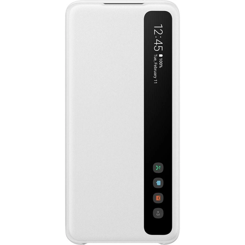 Dėklas ZG980CWE Aiškaus vaizdo dangtelis, skirtas Samsung Galaxy S20 (Baltas)