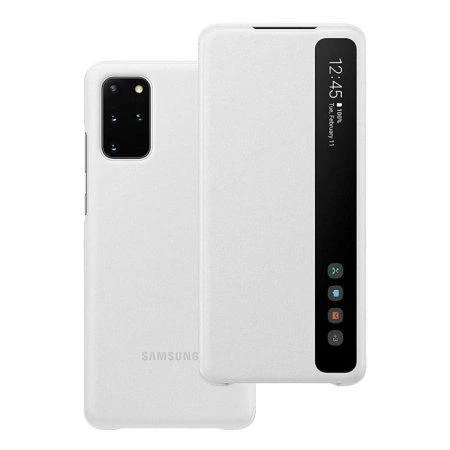 Dėklas ZG985CWE Aiškaus vaizdo dangtelis, skirtas Samsung Galaxy S20 Plus (Baltas)
