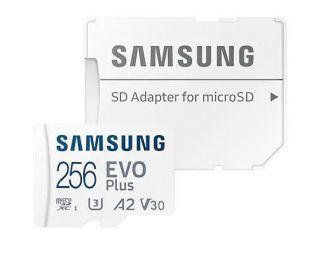 Atminties kortelė Samsung Micro SD Card EVO PLUS 512 GB Micro SDXC Flash atminties klasė 10 SD adapter/Baltos spalvos