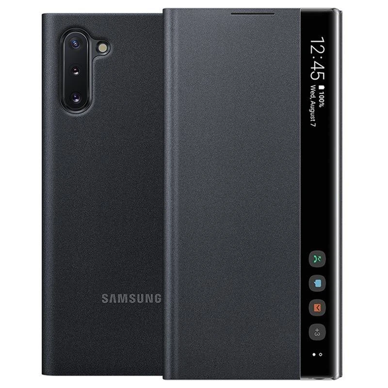 Samsung Galaxy Note10 Clear View dėklas (Juodas) ZN970CBE 