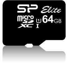 Atminties kortelė Silicon Power 64GB Micro SDXC UHS-I, SDR 50 režimas, 10 klasė, su SD adapteriu