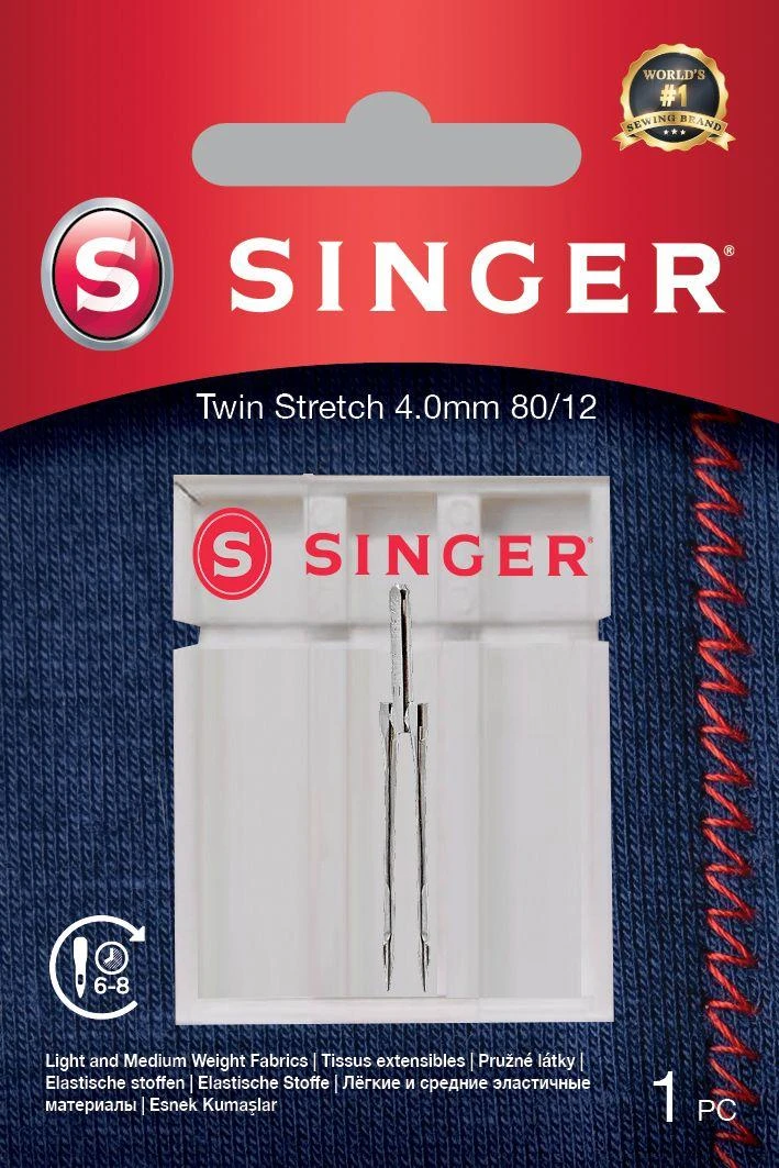 Singer Dainininkas | Twin Stretch adata, dekoratyvinė, 4.0 80/12 1PK