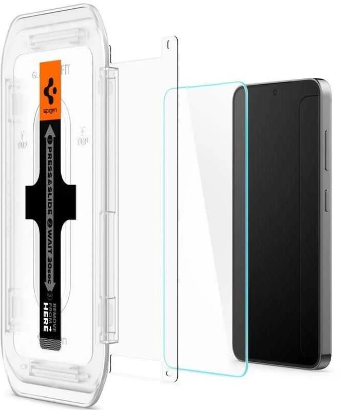 Apsauginis stiklas telefonui Samsung Galaxy S24 Plus Spigen Glas.tr „EZ Fit” 2 vnt. skaidrus
