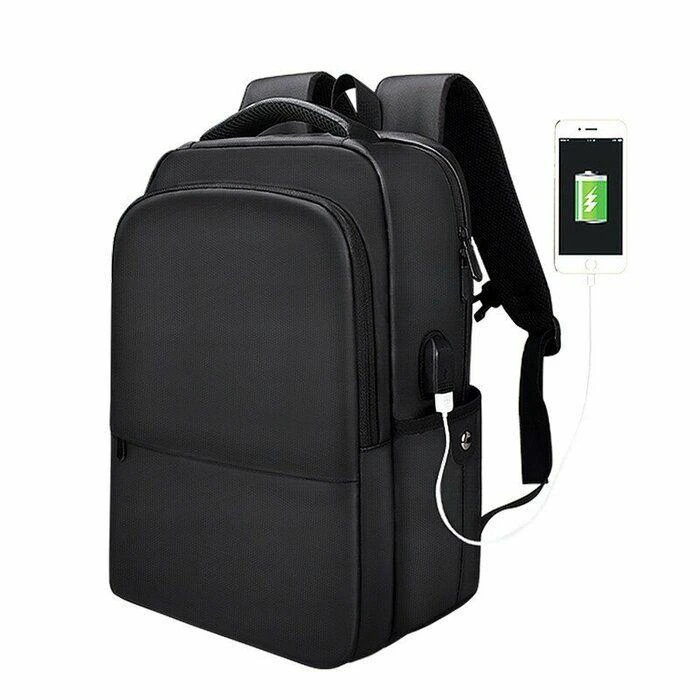 15" (~38 cm) Sponge All Black kuprinė, 15,4" su USB jungtimi, juodos spalvos, 41 x 28 x 14 cm, 0,6 kg