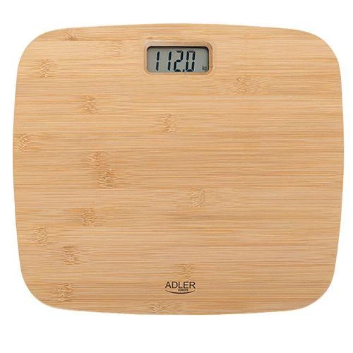 Adler | Bambuko svarstyklės vonios kambariui | AD 8173 | Didžiausias svoris (keliamoji galia) 150 kg | Tikslumas 100 g