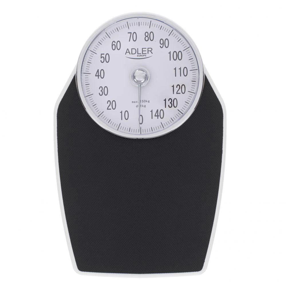 Virtuvinės svarstyklės Adler | Mechaninės vonios svarstyklės | AD 8177 | Didžiausias svoris (keliamoji galia) 150 kg | Tikslumas 1000 g | Juodas