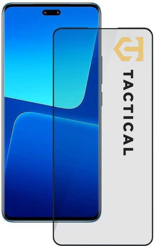 Tactical apsauginis stiklas Shield 5D skirtas Xiaomi 13 Lite su juodos spalvos krašteliu
