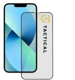Tactical apsauginis stiklas Shield 5D skirtas Apple iPhone 13 mini su juodos spalvos krašteliu