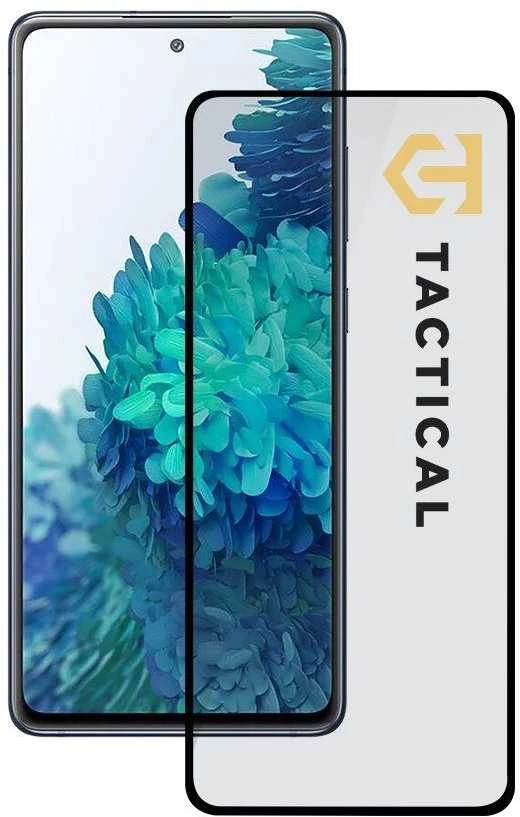 Tactical apsauginis stiklas Shield 5D skirtas Samsung Galaxy S20 FE su juodos spalvos krašteliu