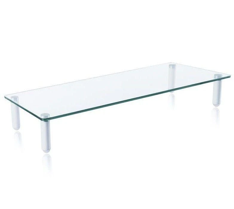 Techly ICA-MS 461 monitoriaus laikiklis arba stovas 81,3 cm (32") Laisvai stovintis Permatomas, Balta