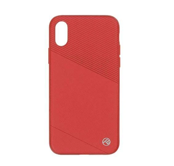 Raudonas Tellur Exquis dėklas iPhone X/XS telefonui