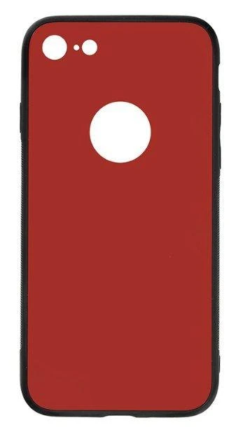 Raudonas grūdinto stiklo dėklas Tellur Cover Glass DUO, skirtas iPhone 8