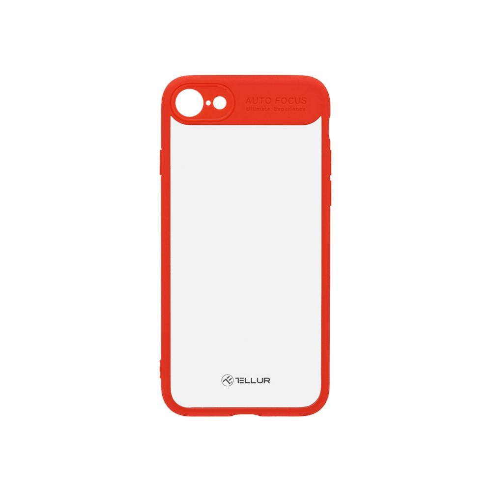 Tellur Raudonas permatomas dėklas iPhone 8