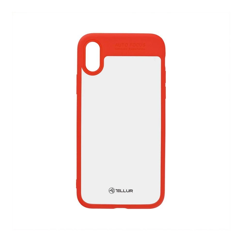 Tellur Raudonas permatomas dėklas iPhone X/XS