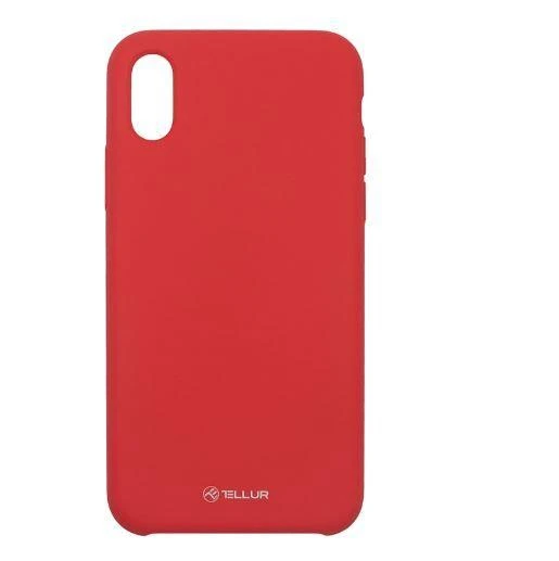 Tellur Raudonas skysto silikono dėklas iPhone XS