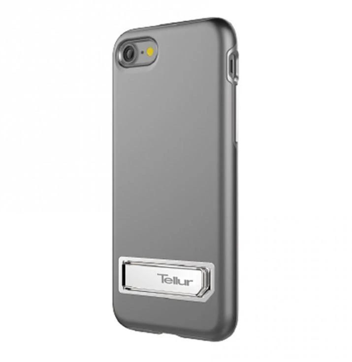 Tellur Sidabrinis dėklas su stovu iPhone 7