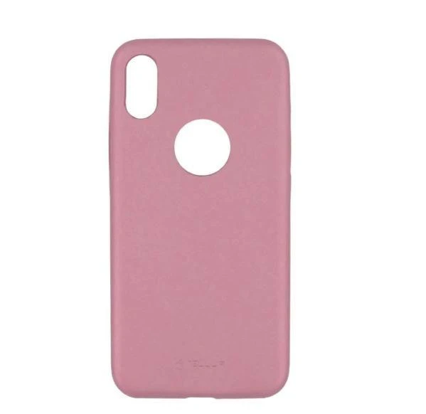 Tellur plonas sintetinės odos dėklas iPhone X/XS, rožinis